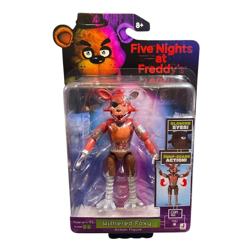 Five Nights at Freddys Withered Foxy Action Figure Glowing Eyes New In Hand